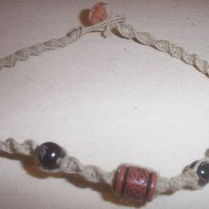 Chinese Charm Hemp Necklace