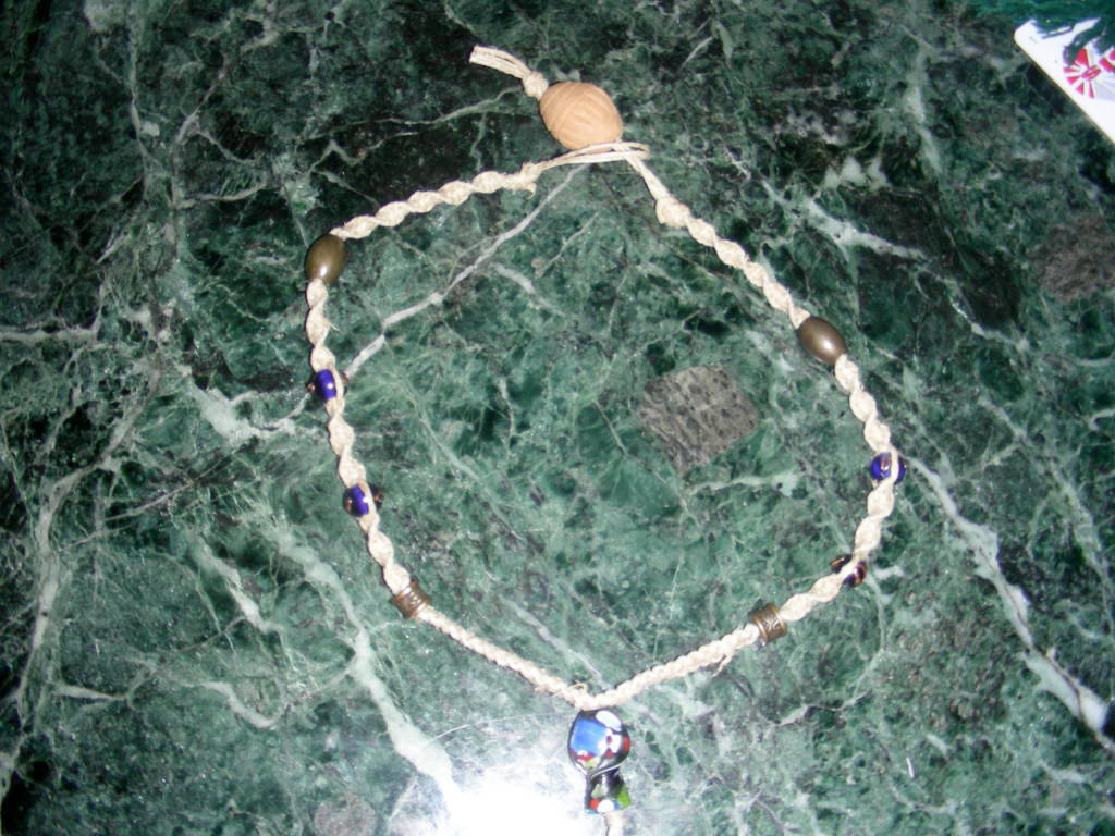 Trippy Shroom Hemp Necklace
