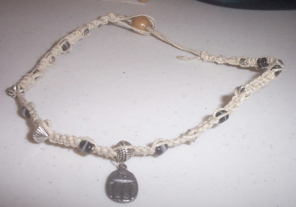 Egyptian Trinket Hemp Necklace